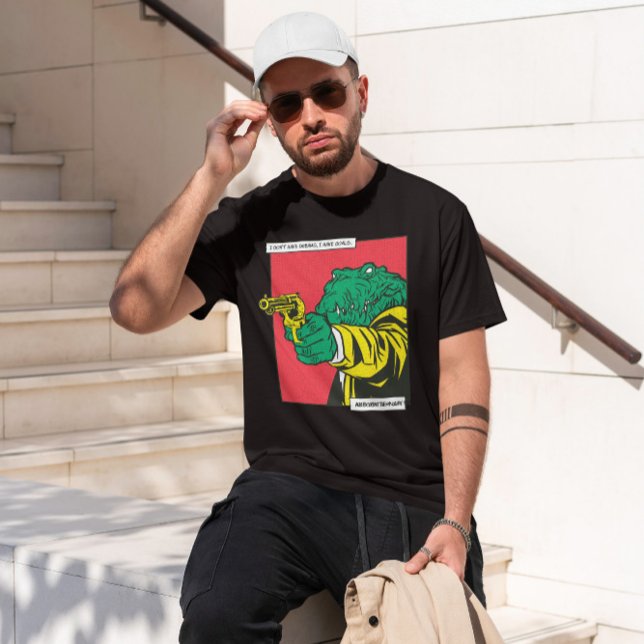 Camiseta Crocodilo Gun Animal (Criador carregado)