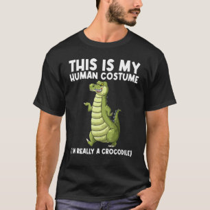 Camiseta Crocodilo Legal Para Homens Mulheres Jacaré Réptil