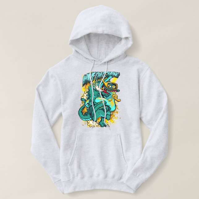 Camiseta Crocodilo louco 🐊 (Frente do Design)