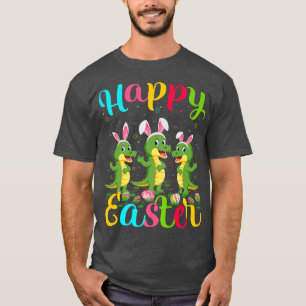 Camiseta Crocodilo Lover Páscoa Coelho Crocodilo de Ovo Fel