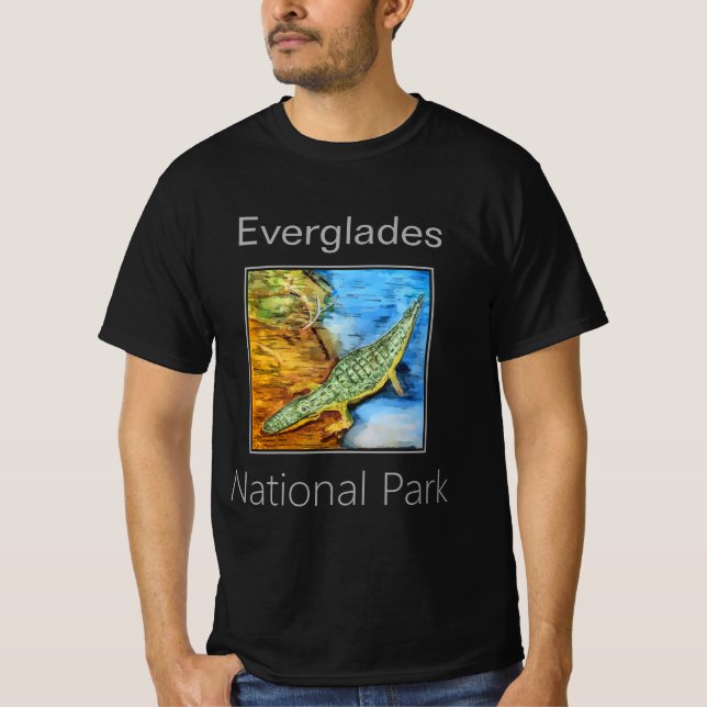 Camiseta Crocodilo, Parque Nacional Everglades (Frente)