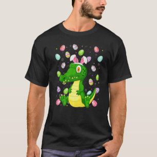 Camiseta Crocodilo Páscoa Ovina Páscoa Crocodilo Engraçado