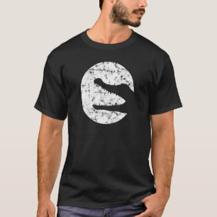 Camiseta Crocodilo Silhouette Love Zoo Vintage Animal Allig