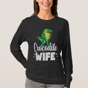 Camiseta Crocodilo Wife Alligator Réptil Animal