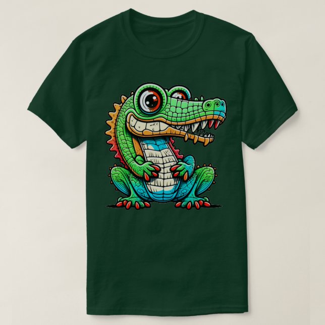 Camiseta crocodilos (Frente do Design)