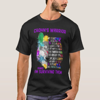 Camiseta Crohn, eu conheço todas essas coisas e estou sobre