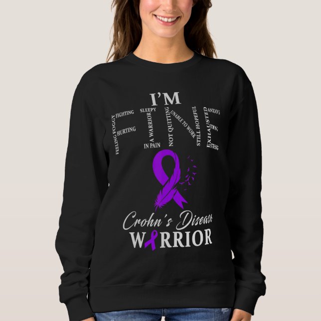 Camiseta Crohns Disease Warrior Im Fine (Frente)