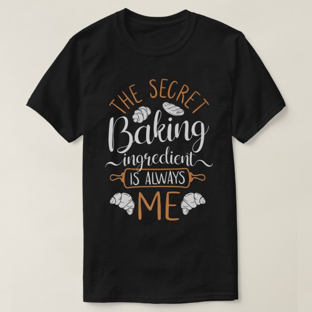 Camiseta Croissant Baking assar (Frente do Design)