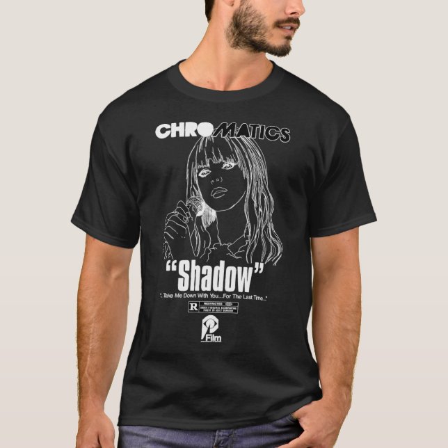 Camiseta Cromática - Logótipo da Banda-sombra Essencial (Frente)