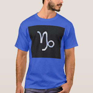 Camiseta Cromo como Capricórnio Zodiac Símbolo na Pele Co