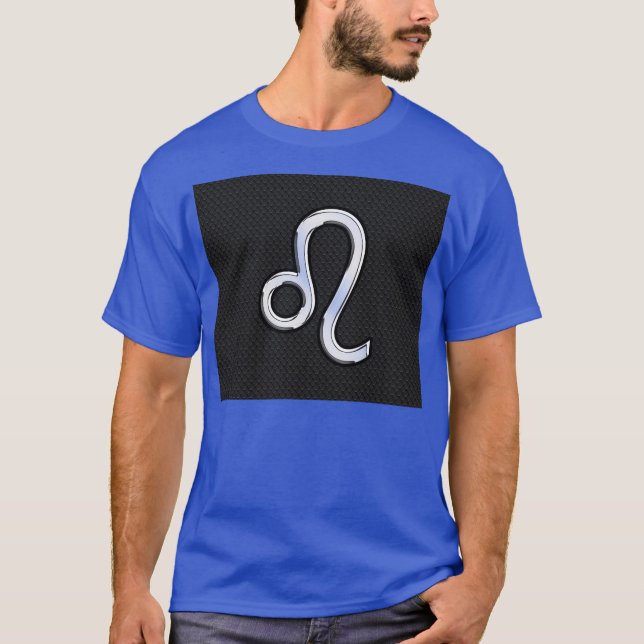Camiseta Cromo como Leo Zodiac Sinal na pele de cobra (Frente)