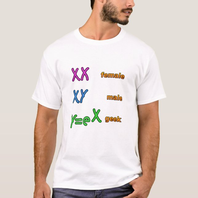 Camiseta Cromossomas do geek (Frente)
