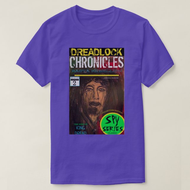 CAMISETA CRÔNICAS DE DREADLOCK ASCENSÃO DO REI DREAD (Frente do Design)