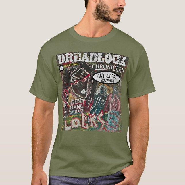 CAMISETA CRÔNICAS DE DREADLOCK MOVIMENTO ANTIDREAD (Frente)