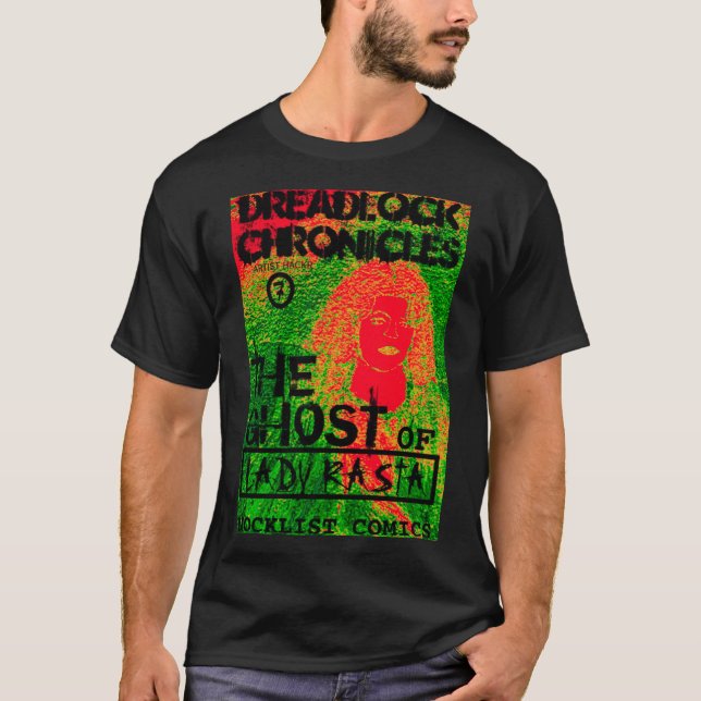 CAMISETA CRÔNICAS DE DREADLOCK O FANTASMA DA SENHORA RASTA (Frente)