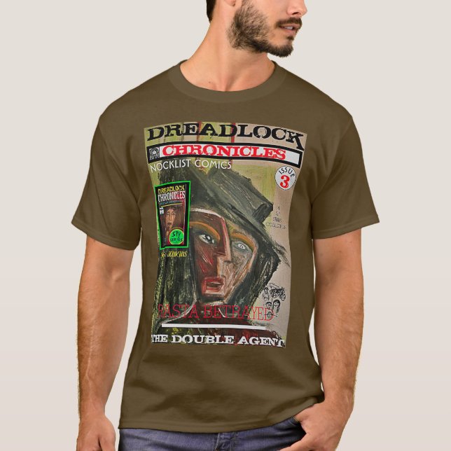 CAMISETA CRÔNICAS DO DREADLOCK O AGENTE DUPLA FACE (Frente)