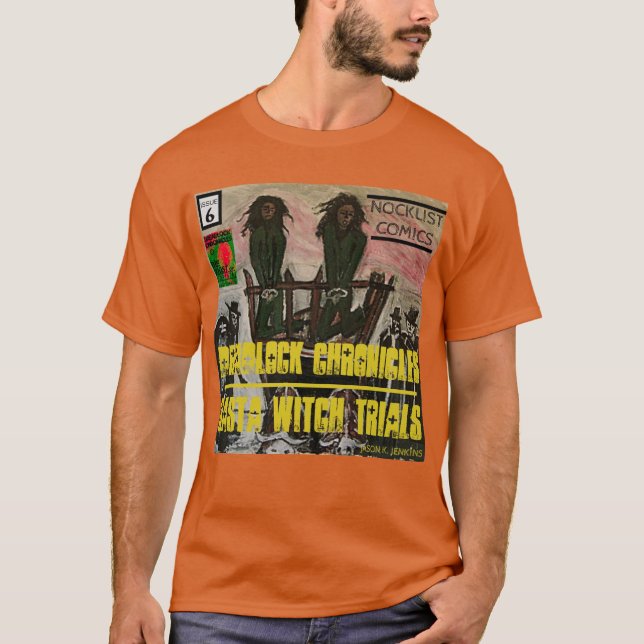 CAMISETA CRÔNICAS DOS DREADLOCKS JULGAMENTOS DE BRUXAS RAST (Frente)