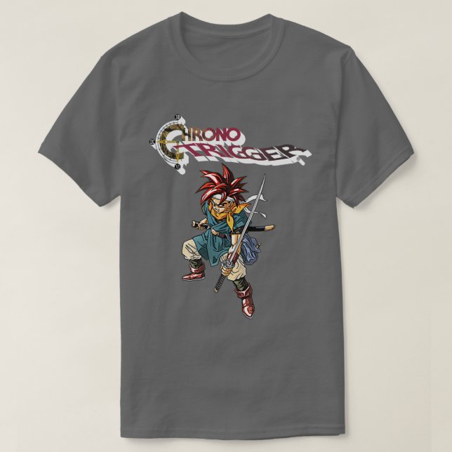 Camiseta Crono do Chrono Trigger (Frente do Design)
