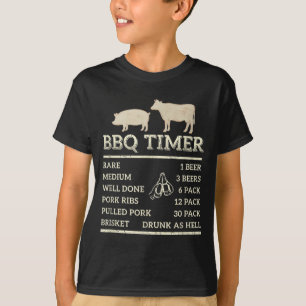 Camiseta Cronômetro de churrasco para o dia dos pais festa
