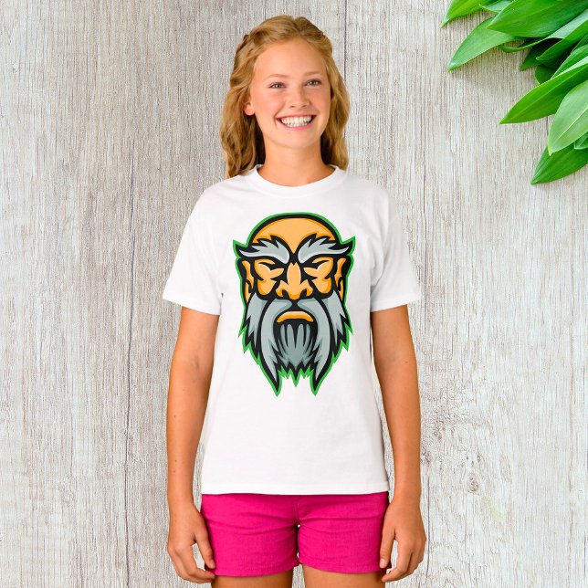 Camiseta Cronos Deus Grego Barba Cinza (Criador carregado)