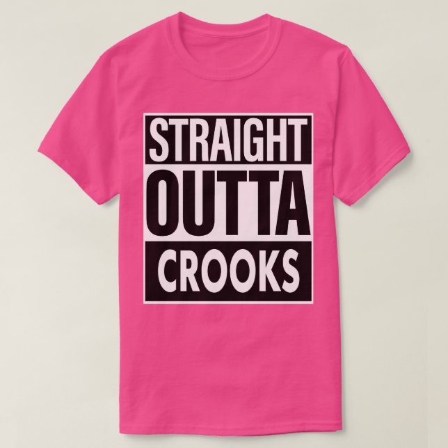 Camiseta Crooks Name Hetero Outta Crooks (Frente do Design)