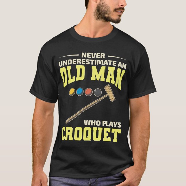 Camiseta Croquet Indoor Pai de Jogadores Externos Vovô (Frente)