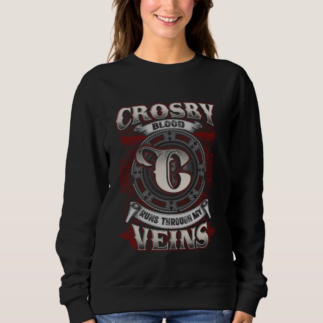 Camiseta Crosby Family Name, Corre Pelas Minhas Veias (Frente)