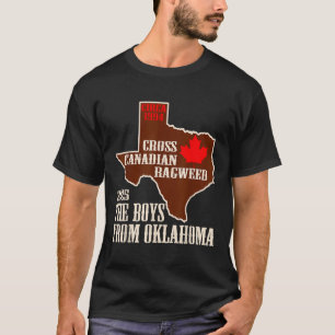 Camiseta Cross Canadense Ragweed The Boys From Oklahoma Map