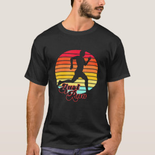 Camiseta Cross Country Executando 70s 80s Estilo Retroativo
