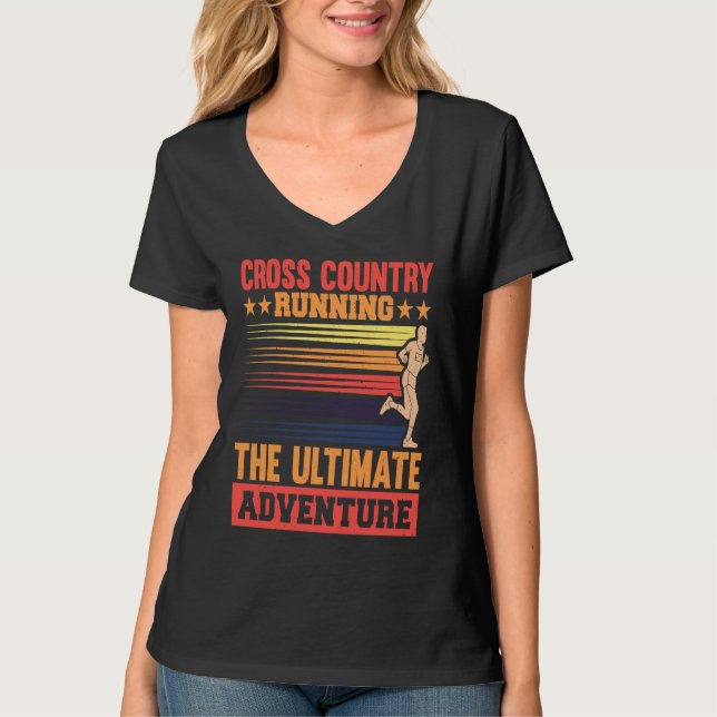 Camiseta Cross Country running, the ultimate adventure (Frente)