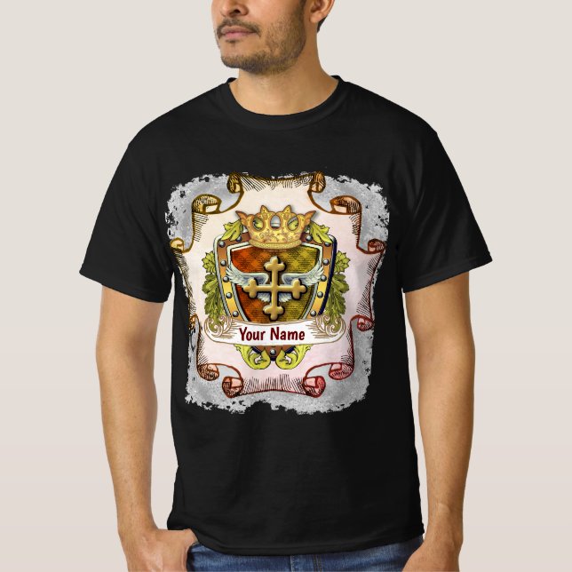 Camiseta Cross Family Crest  Surname  (Frente)