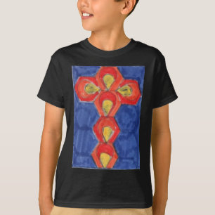 Camiseta Cross Motif Children's American Roupa Raglan
