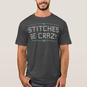 Camiseta Cross Stitcher Club Humor Stitches São Loucos