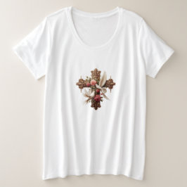 Camiseta Cross with Doves – Christian Faith Inspirational D