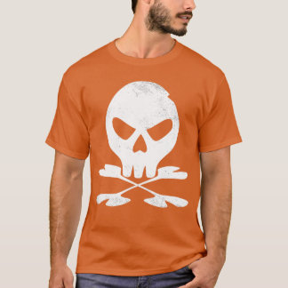 Camiseta Crossbone Halloween Skeleton Silhout Gótico Punk
