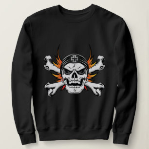 Camiseta Crossbones crânios com Asas Piscantes