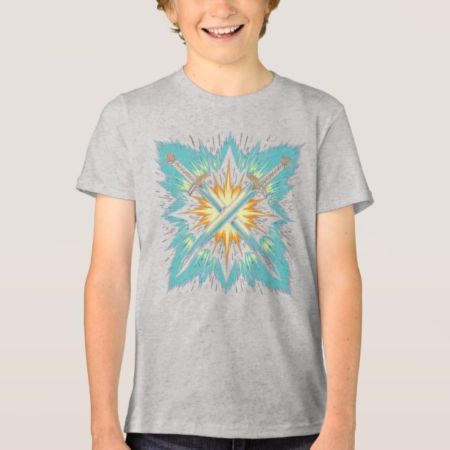 Camiseta Crossed Fantasy Arrows with Glowing Energy – Dynam (Frente)