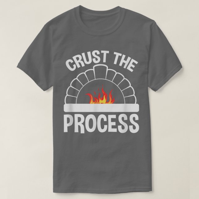 Camiseta Crostas O Processo, Chef de Pão de Fermentação Nat (Frente do Design)