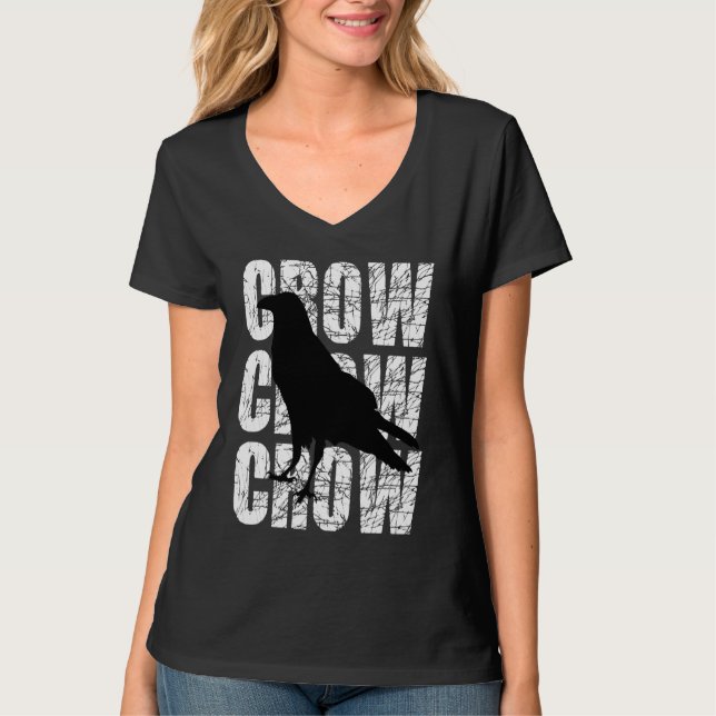 Camiseta Crow Clever Raven Crow Blackbird (Frente)