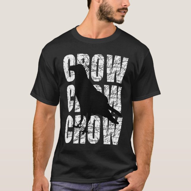 Camiseta Crow Clever Raven Crow Blackbird (Frente)