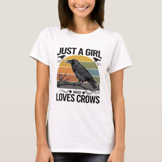 Camiseta Crow Shirt Aves Engraçadas Coroa
