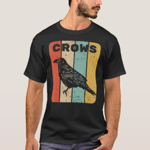 Camiseta Crow Vintage Estilo Retroativo Sunset Corvo Raven 