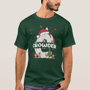 Camiseta Crowder Christmas w Crowder Name para xmas engraça