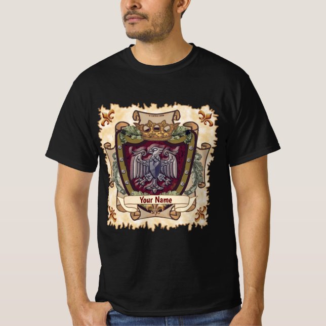 Camiseta Crown Banner  Eagle Surname (Frente)