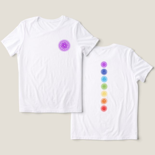 Camiseta Crown Chakra | Sahasrara (Design Frente e Verso)