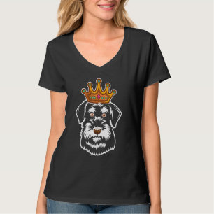 Camiseta Crowned Schnauzer Mini Giant Schnauzer Proprietári