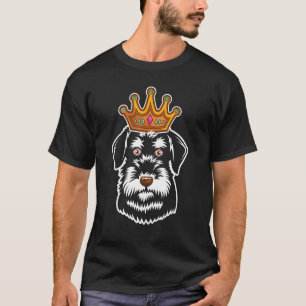 Camiseta Crowned Schnauzer Mini Giant Schnauzer Proprietári