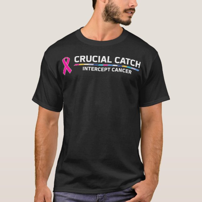 Camiseta Crucial Catch Intercept Cancer  (Frente)