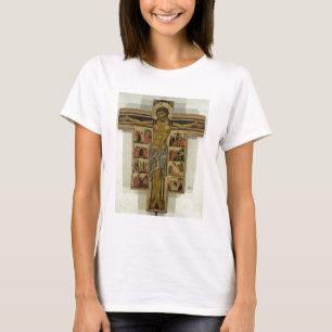 Camiseta Crucificação com histórias da paixão, escola d