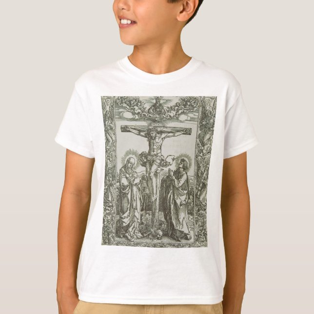 Camiseta Crucificação medieval do Cristo de Jesus (Frente)